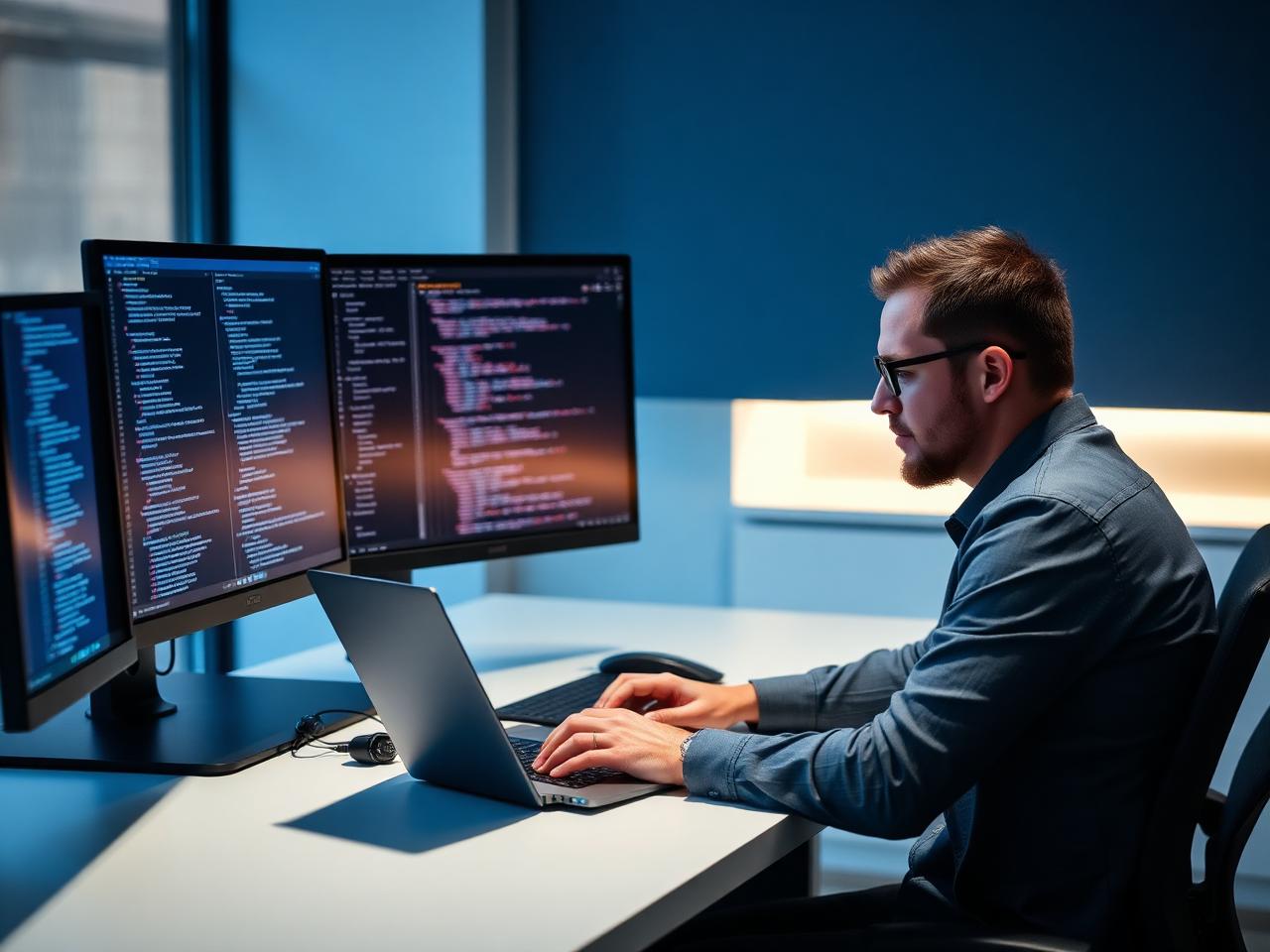 An ICT contractor working on a client project